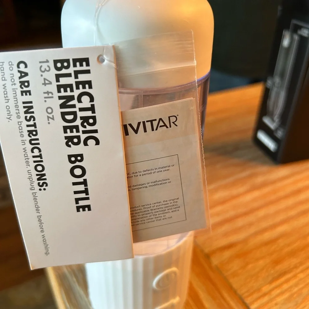 White Electric Blender Bottle - Portable Personal Blender